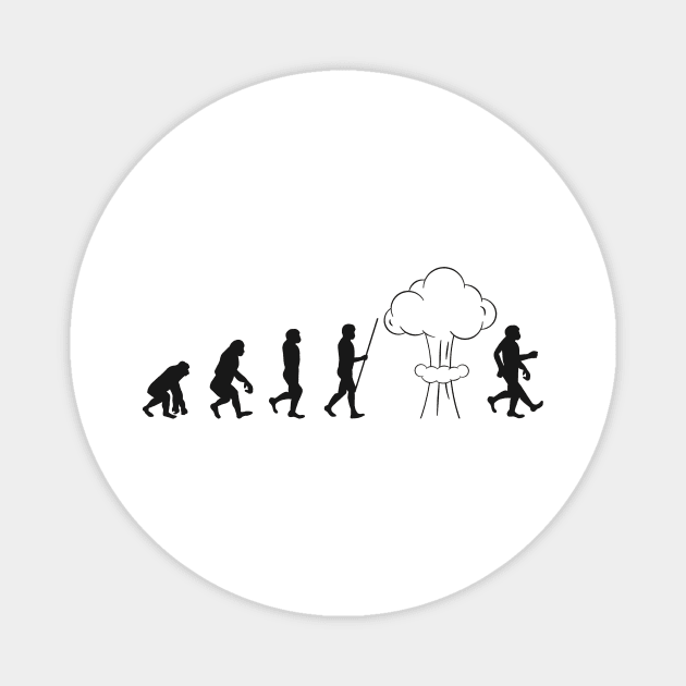 Human Nuclear Evolution Magnet by Printadorable